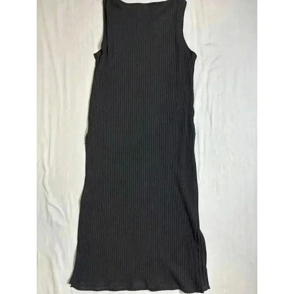 Eileen Fisher Dresses & Skirts - Eileen Fisher Black Size Small Ribbed Stretch Tank Top Dress Minimalist